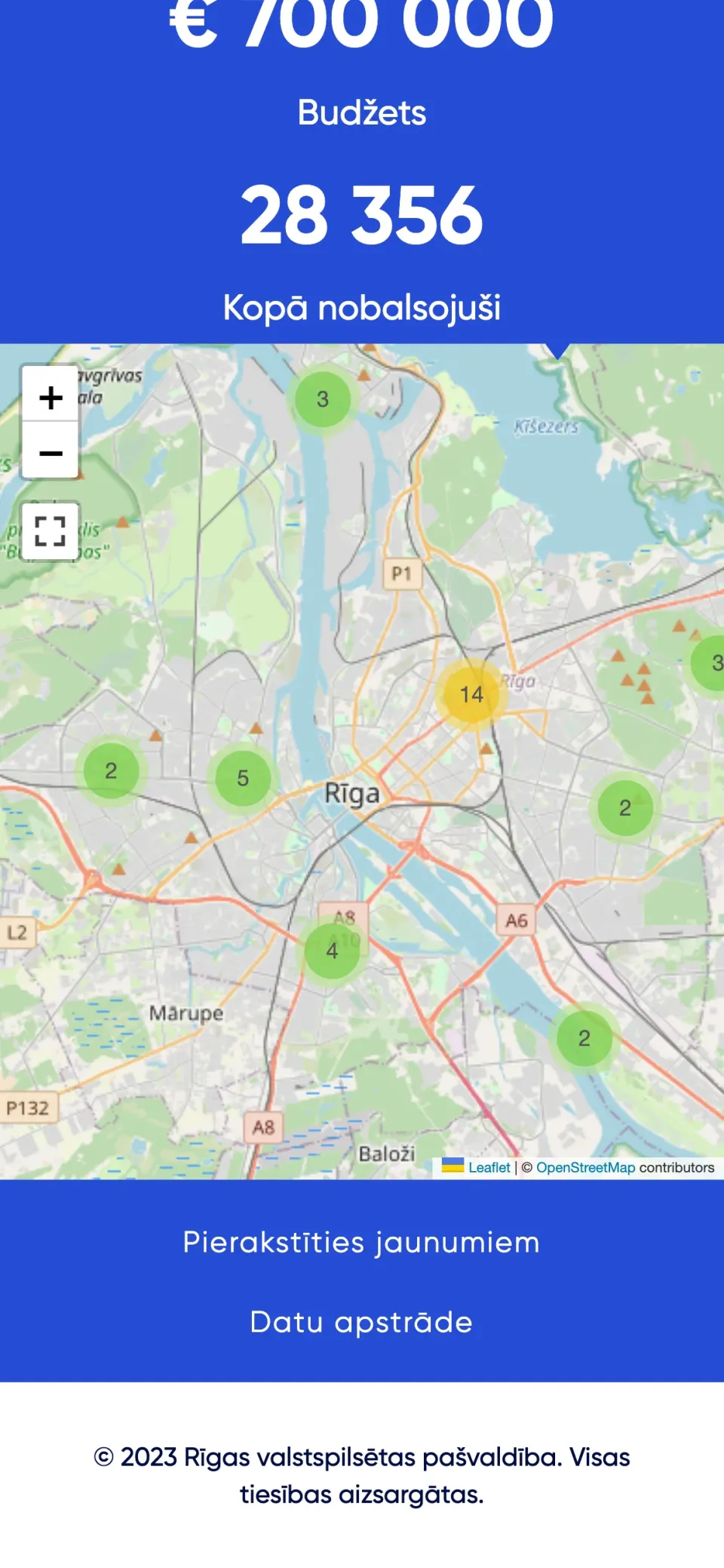 Project map on a phone